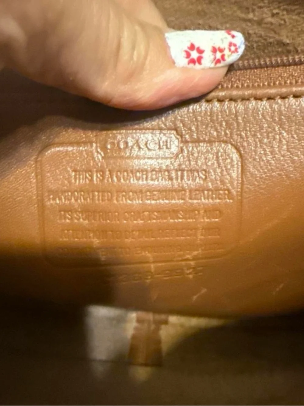 Coach Tan Leather Turnlock Briefcase Satchel